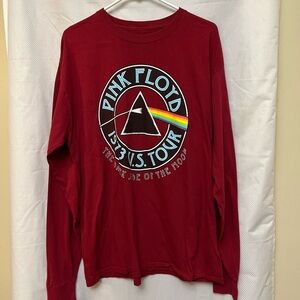 Pink Floyd Red 1973 Tour Graphic Tee size L